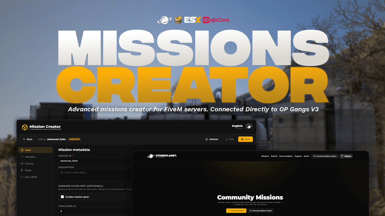 Missions Creator - FiveM script